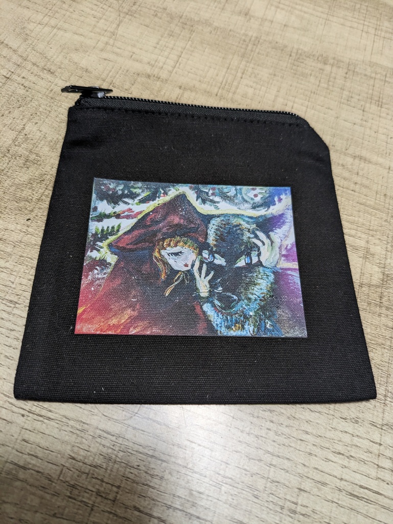 赤ずきんと狼ミニポーチ