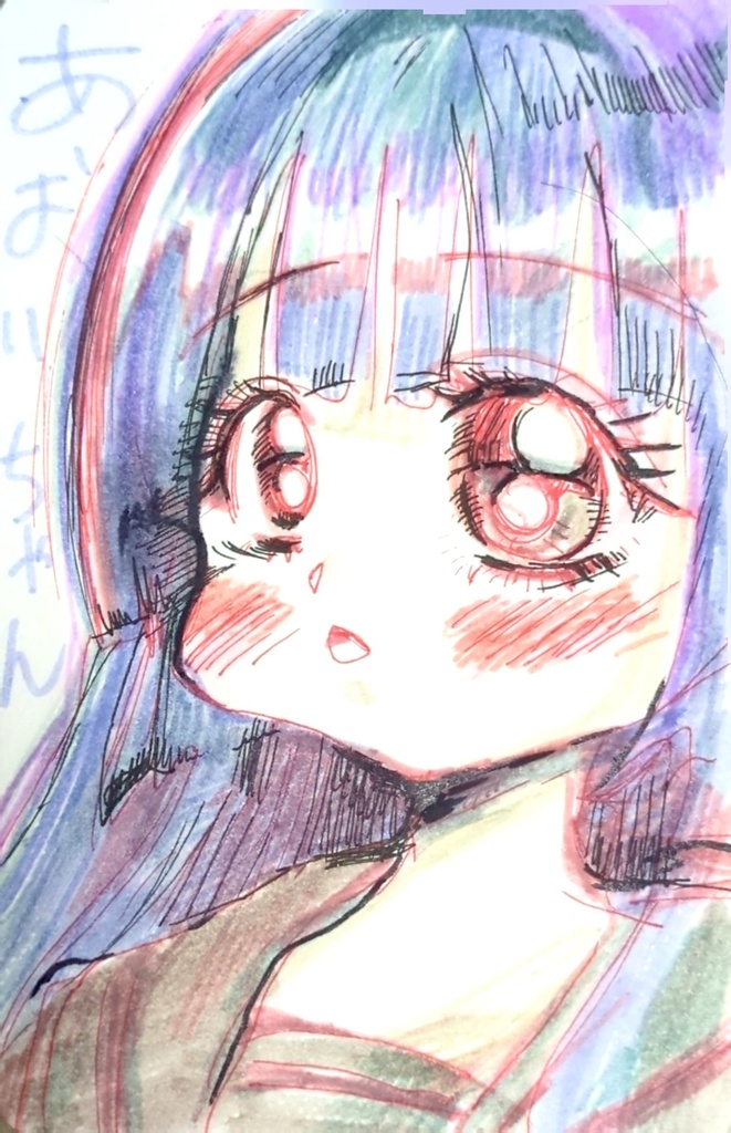 同人イラスト【葵ちゃん】直筆原画