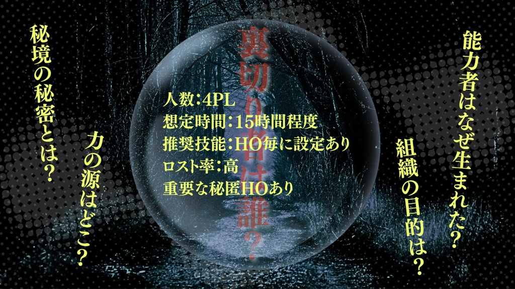 CoCシナリオ集『踏み出したその一歩、』