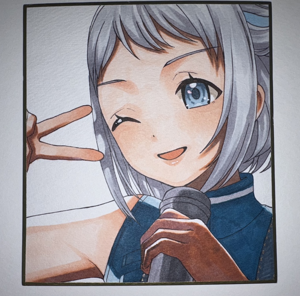 直筆色紙 葛城リーリヤ