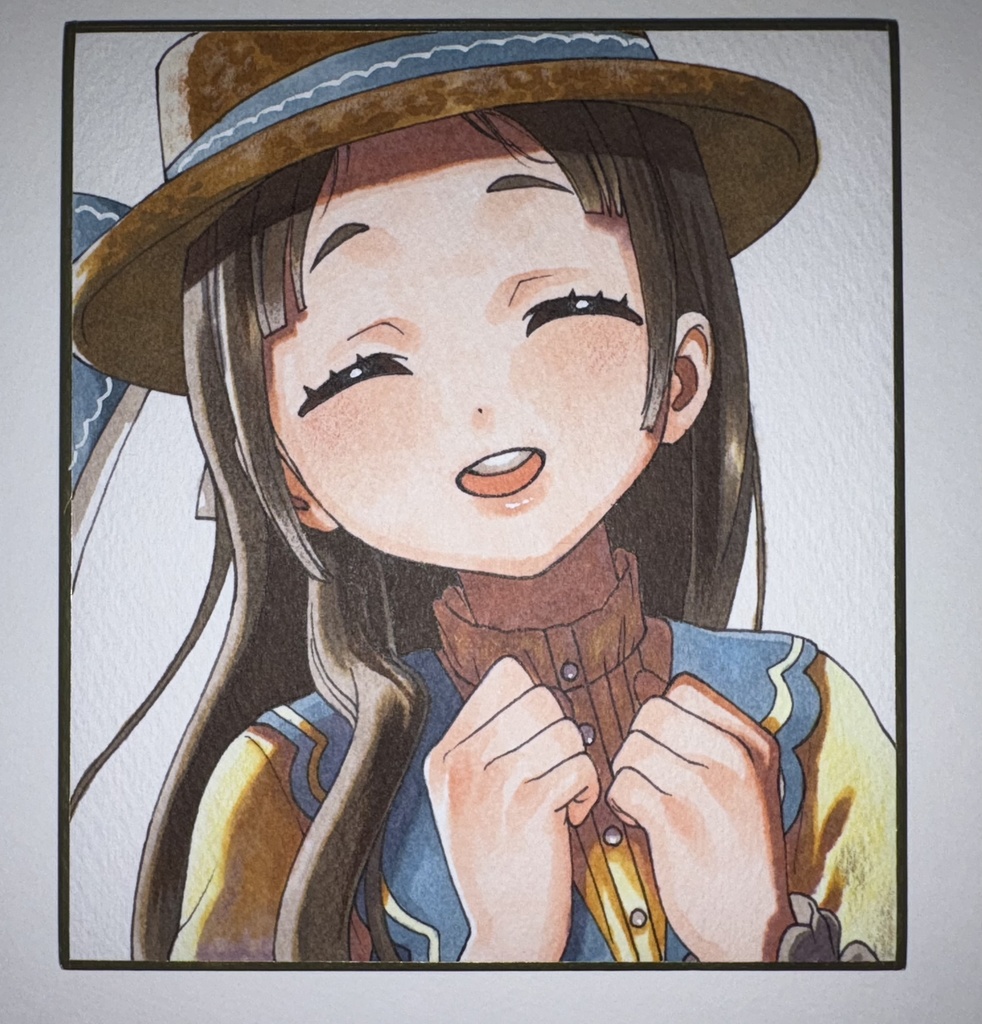 直筆色紙 倉本千奈