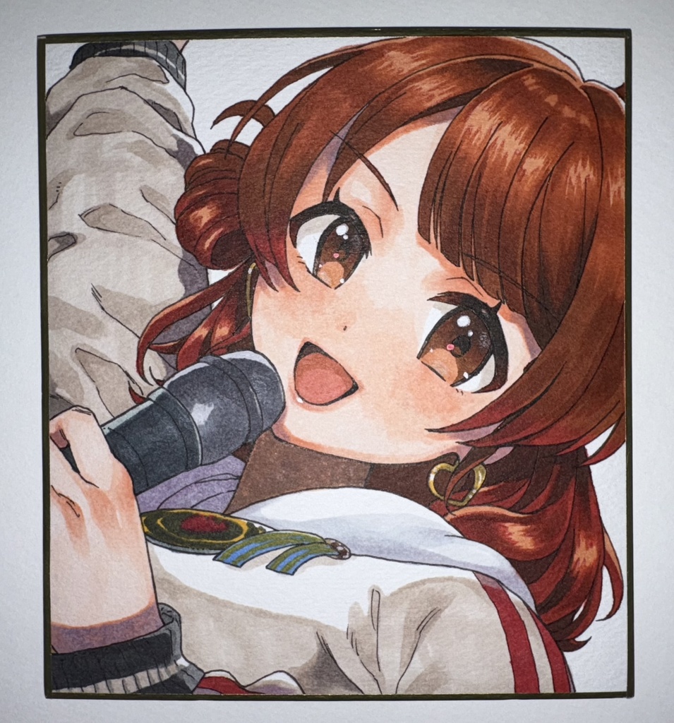 直筆色紙 花海佑芽