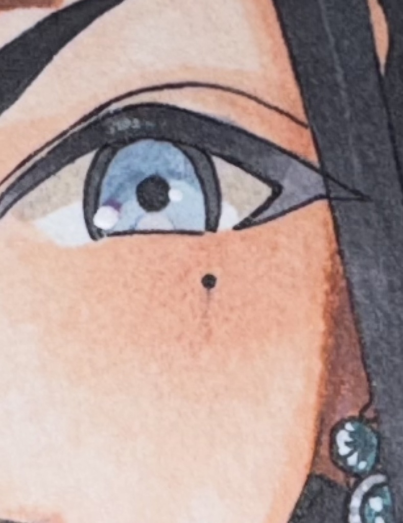 直筆色紙 雨夜燕