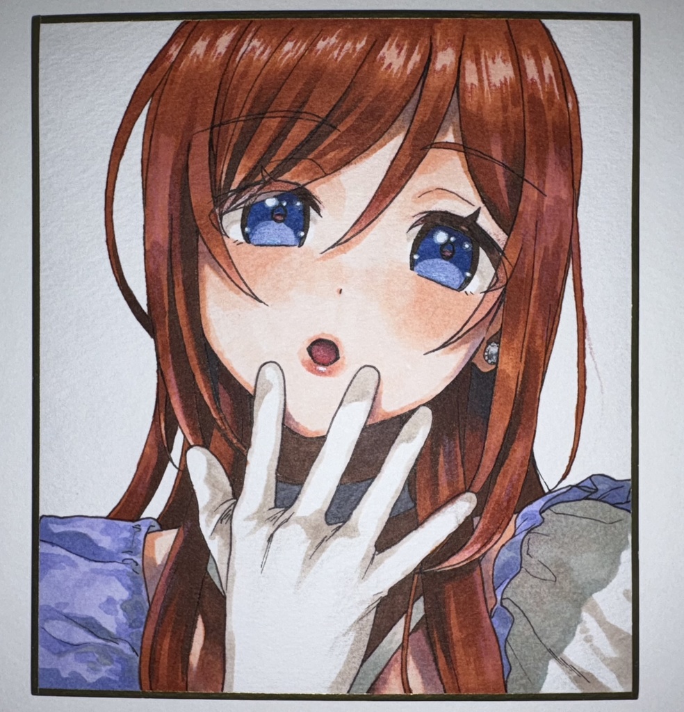 直筆色紙 姫崎莉波