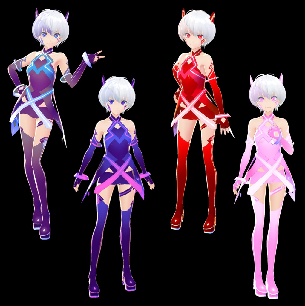 【VRoid】Vitaさん衣装色改変 VRoidモデル