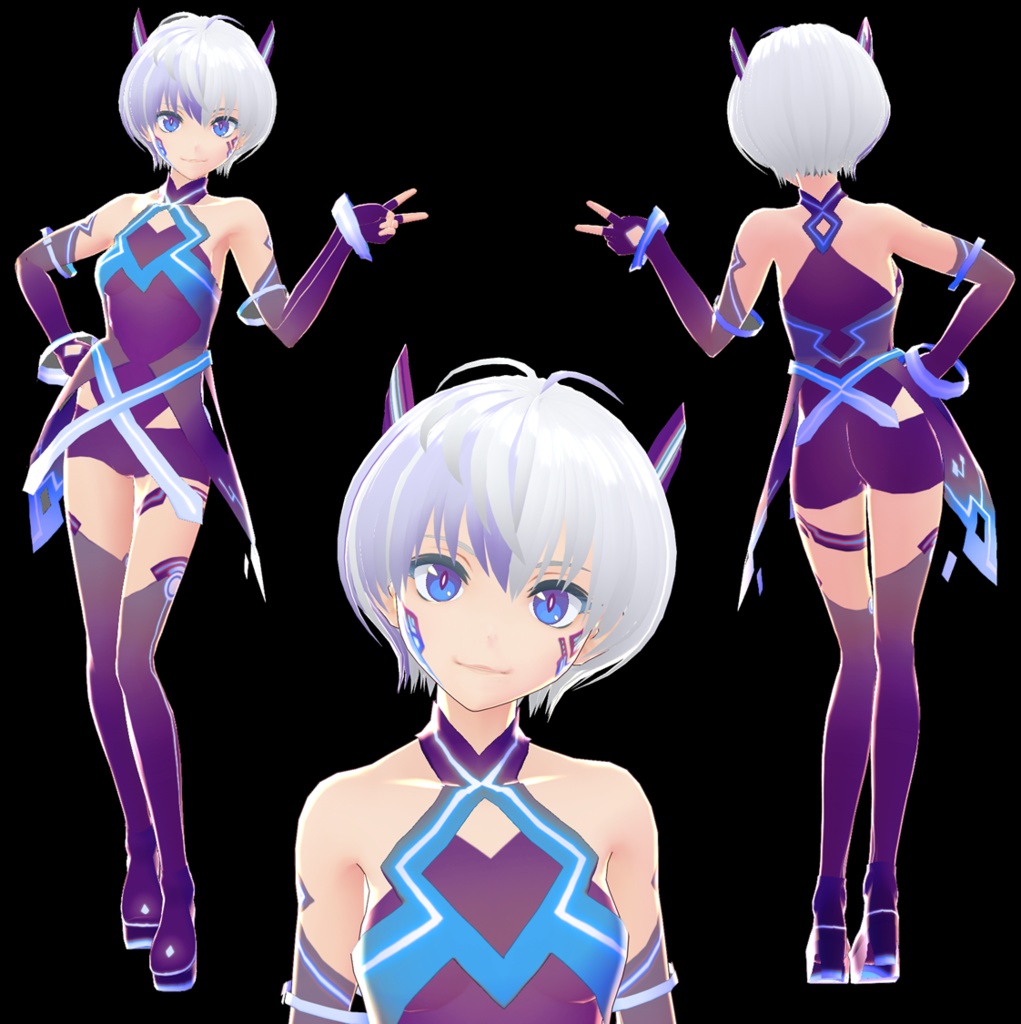 【VRoid】Vitaさん衣装色改変 VRoidモデル