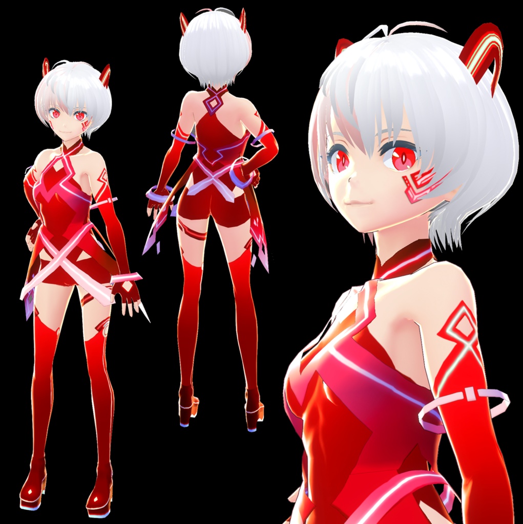 【VRoid】Vitaさん衣装色改変 VRoidモデル