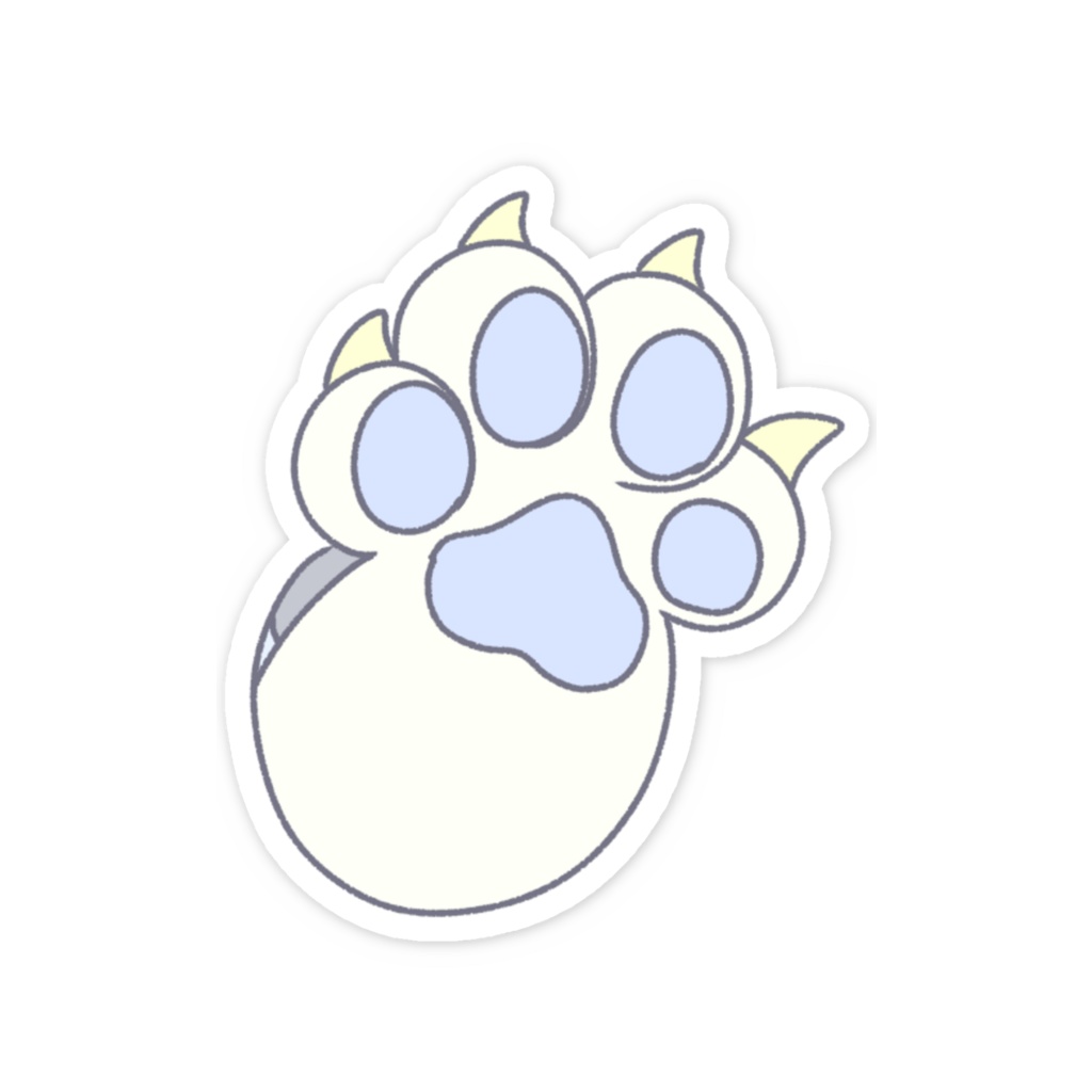 おててステッカーにくきゅう-レイメイ-