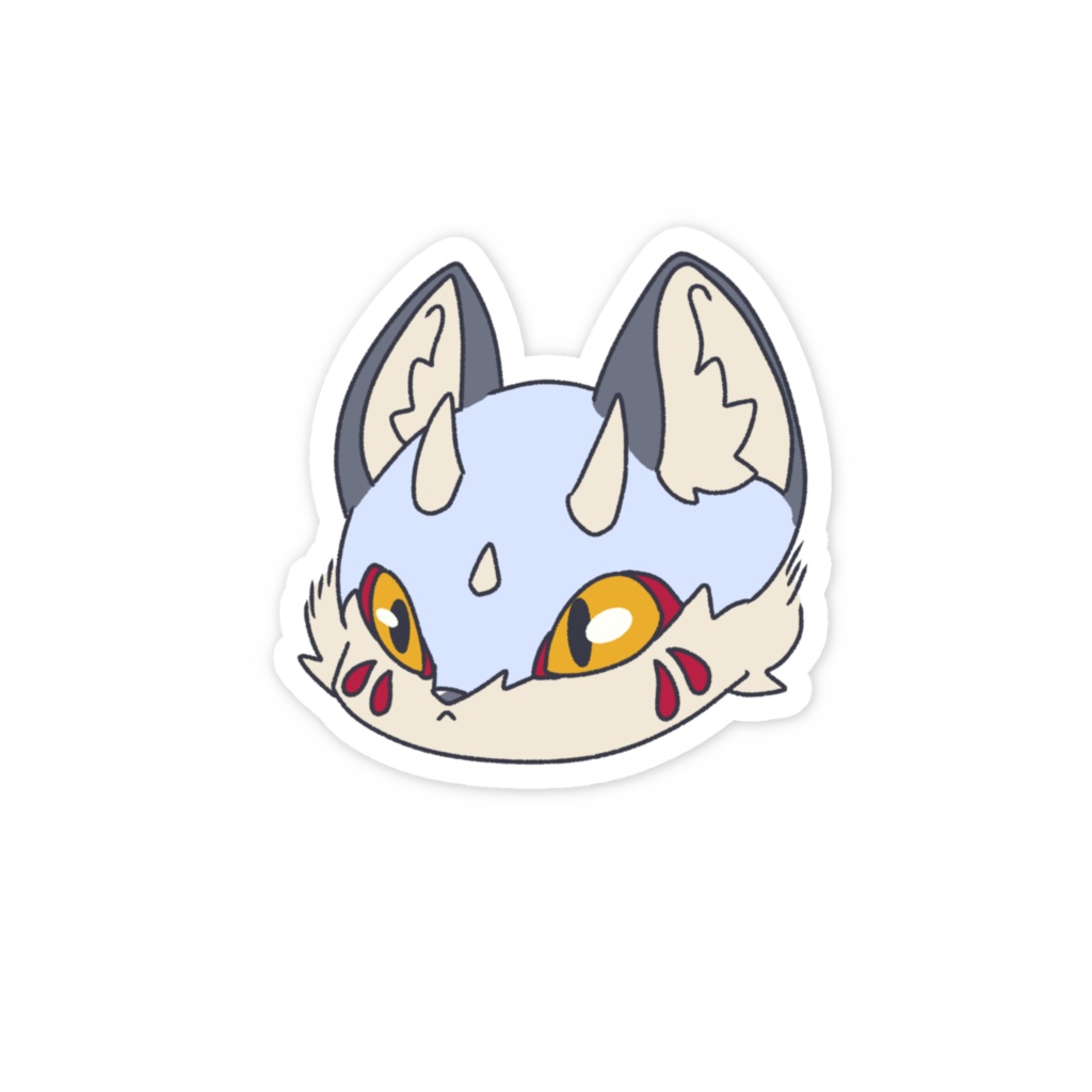 まんじゅうステッカー-ビャクヤ-