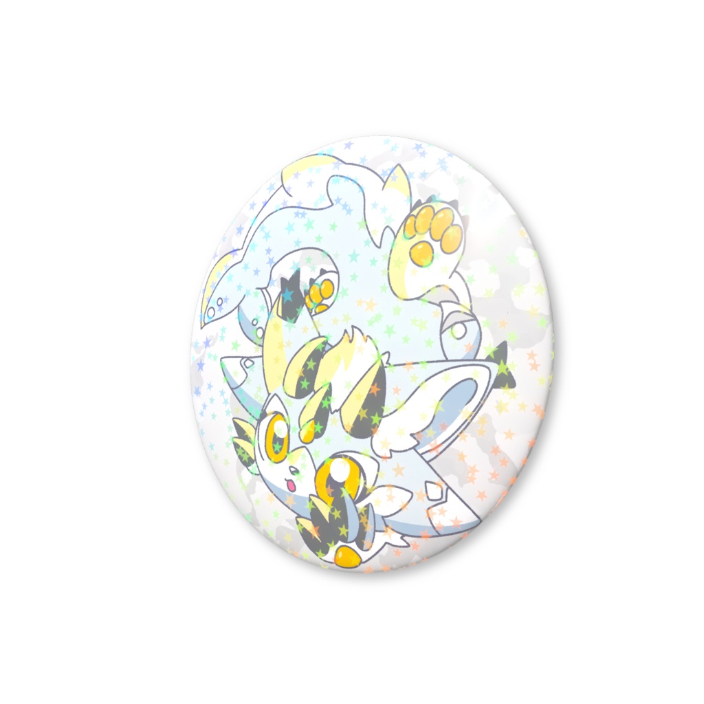 ホログラム缶バッジ-マツヨイ-