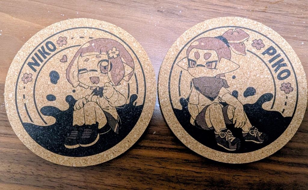 ピコニココルクコースターセット