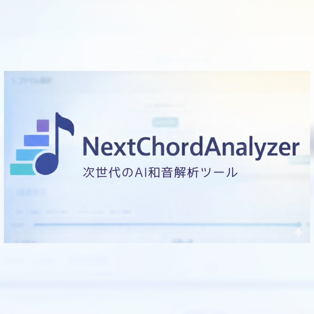 次世代のＡＩ和音解析ツール "NextChordAnalyzer"