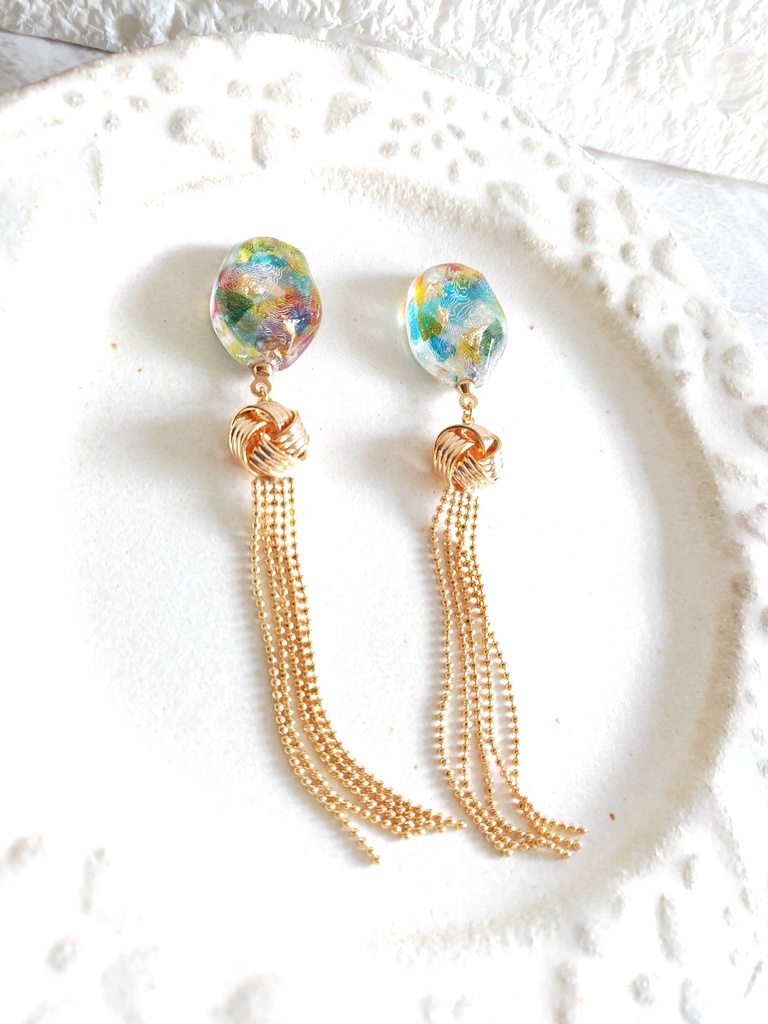 【オリジナル】竜宮城　耳飾り　ピアス/イヤリング