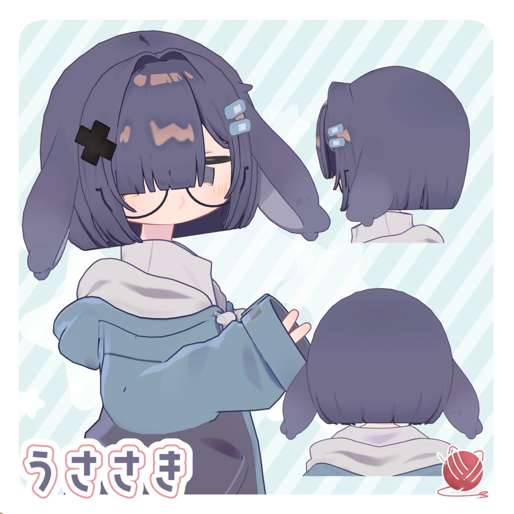 かためかくれボブ&こあくまカチューシャ【キプフェル.うささき.まめひなた対応】