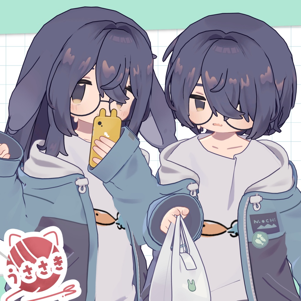 【キャンペーン中】🐶わんわんツーサイドアップとにゃんショート🐱【10アバター】