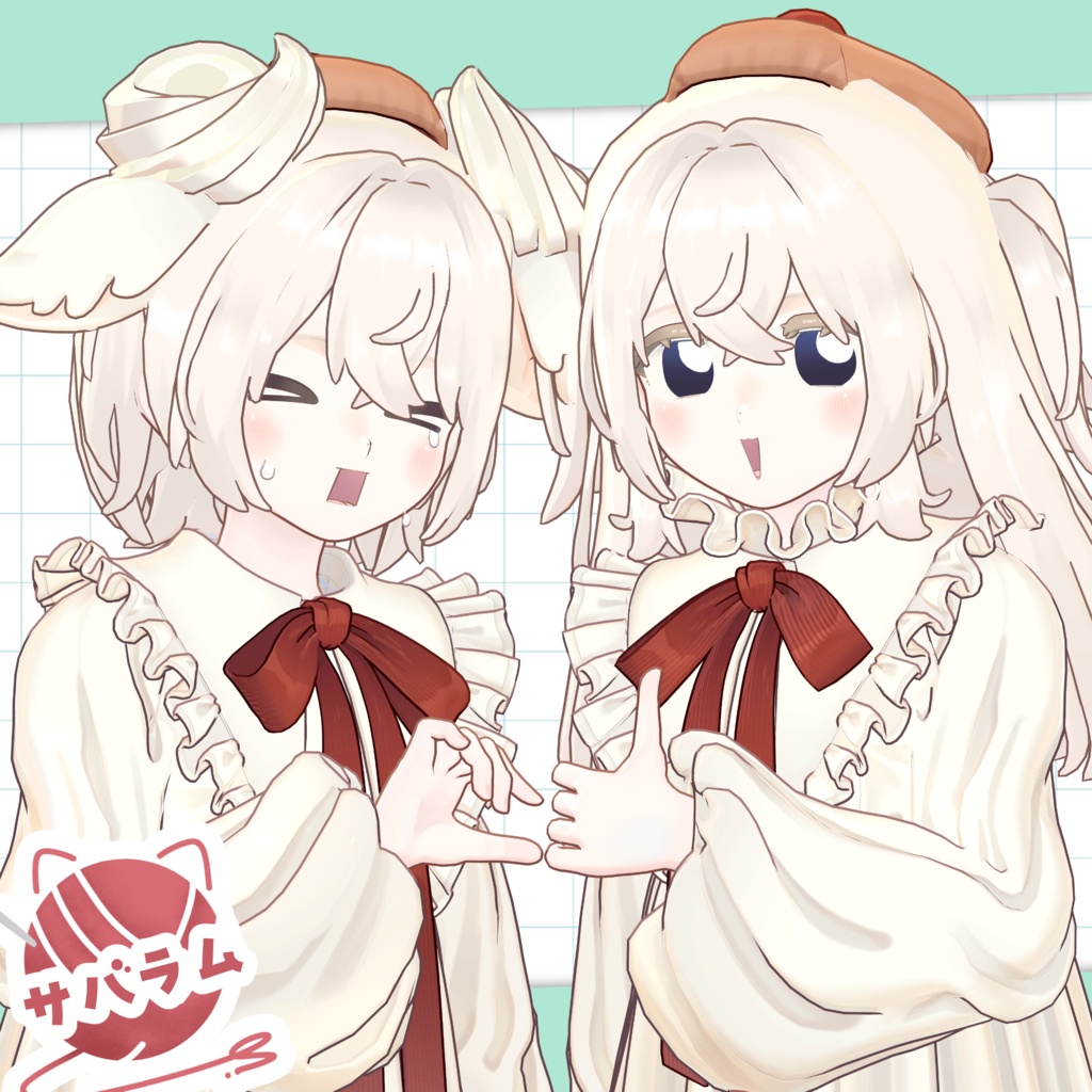 【キャンペーン中】🐶わんわんツーサイドアップとにゃんショート🐱【10アバター】