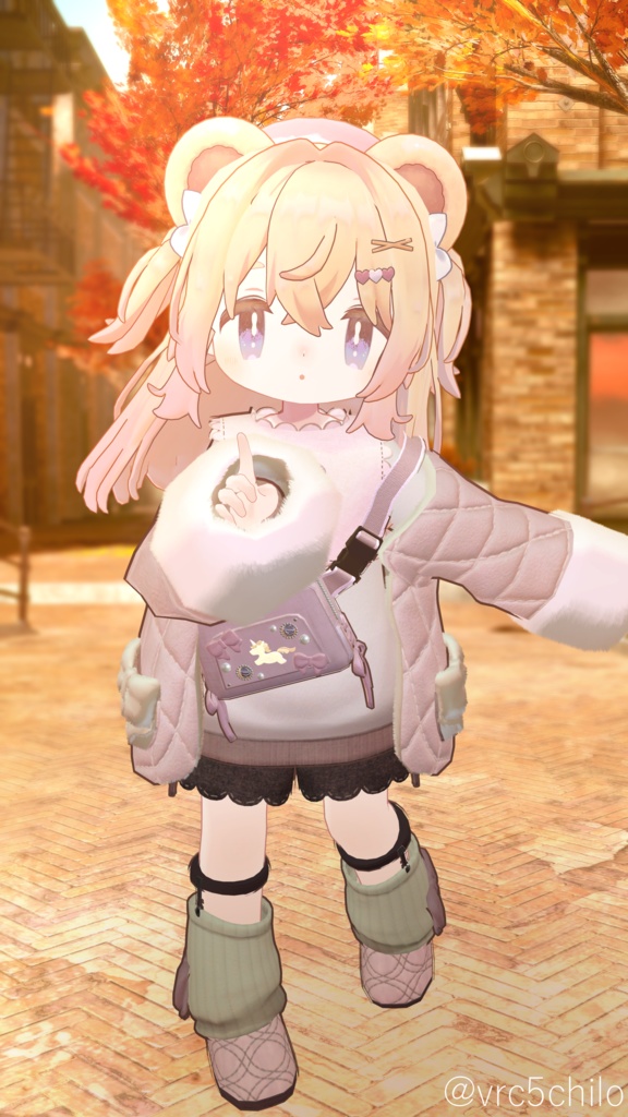 🐶わんわんツーサイドアップとにゃんショート🐱【10アバター】