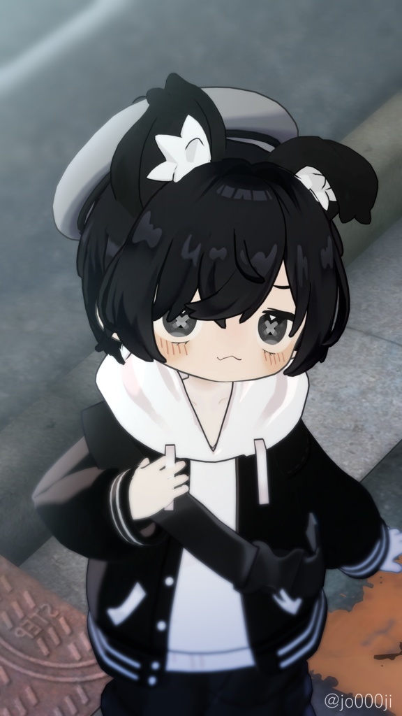 🐶わんわんツーサイドアップとにゃんショート🐱【10アバター】