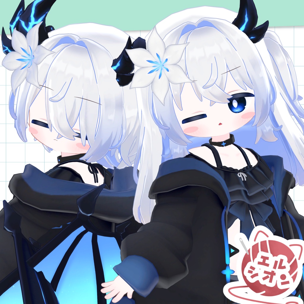 【キャンペーン中】🐶わんわんツーサイドアップとにゃんショート🐱【10アバター】