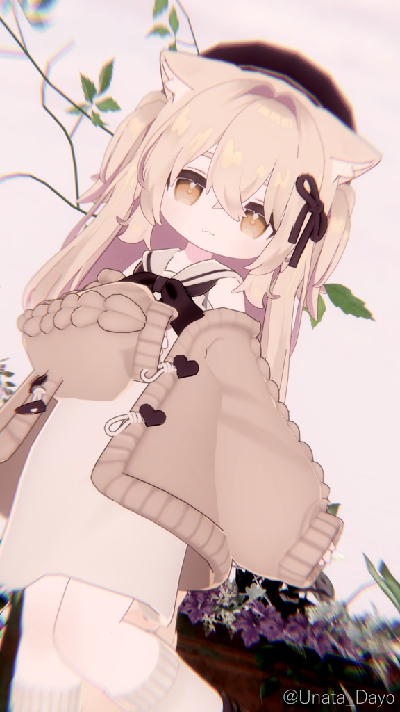 🐶わんわんツーサイドアップとにゃんショート🐱【10アバター】