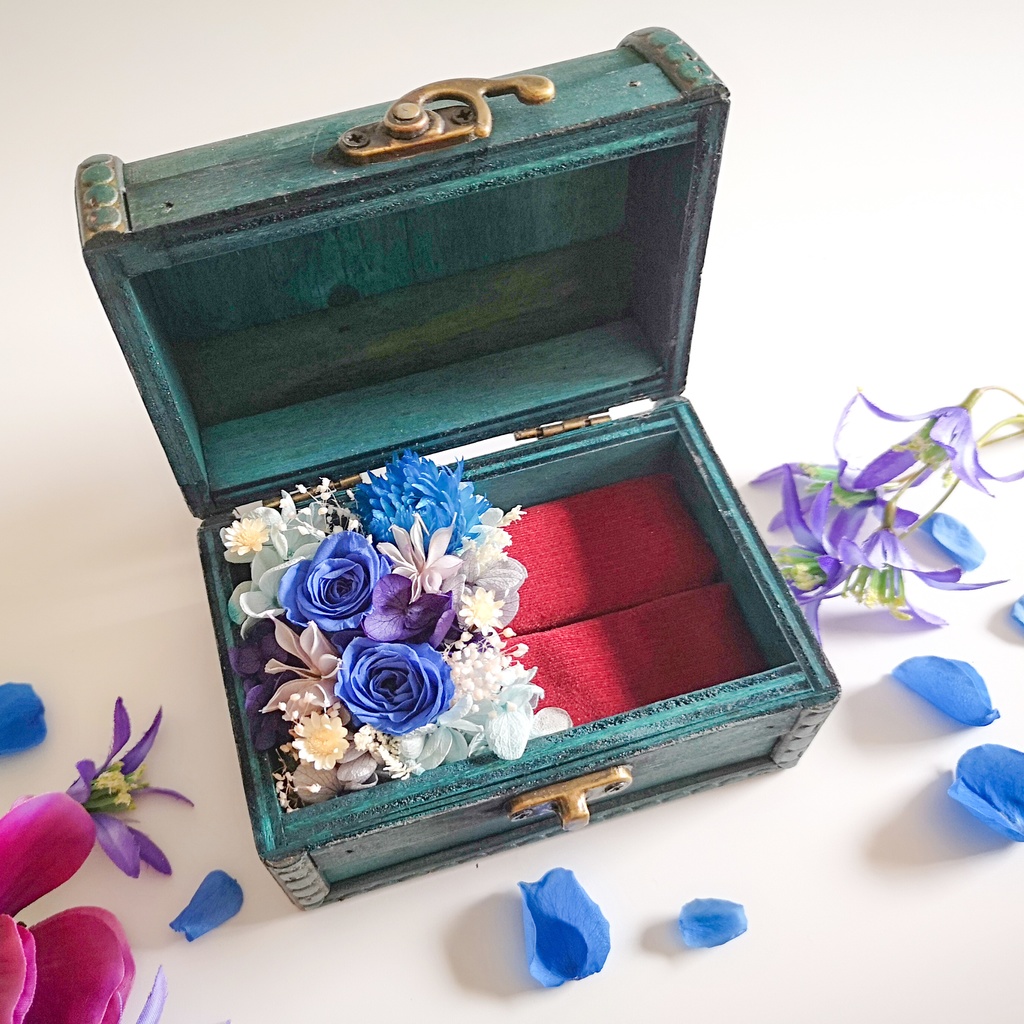 リングケース💍Mサイズ〜BlueGarden