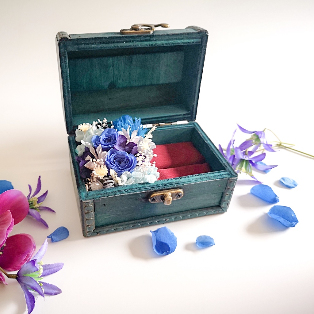 リングケース💍Mサイズ〜BlueGarden