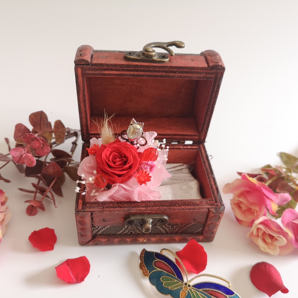 リングケース💍Sサイズ〜朱の狐面