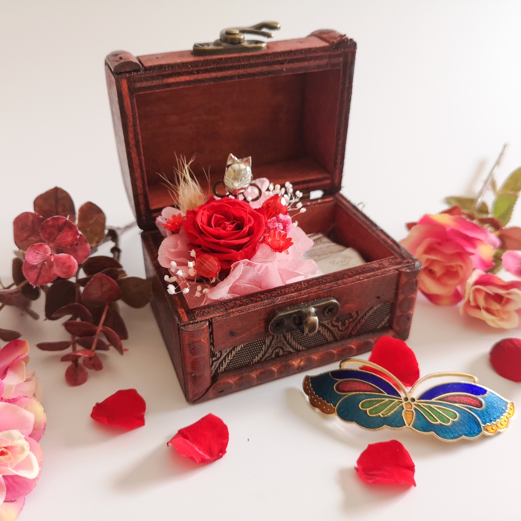 リングケース💍Sサイズ〜朱の狐面