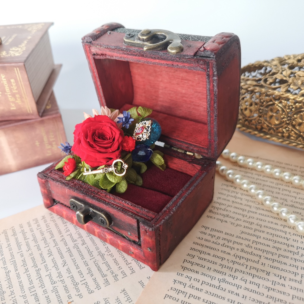 リングケース💍Sサイズ〜薔薇の宝石箱〜