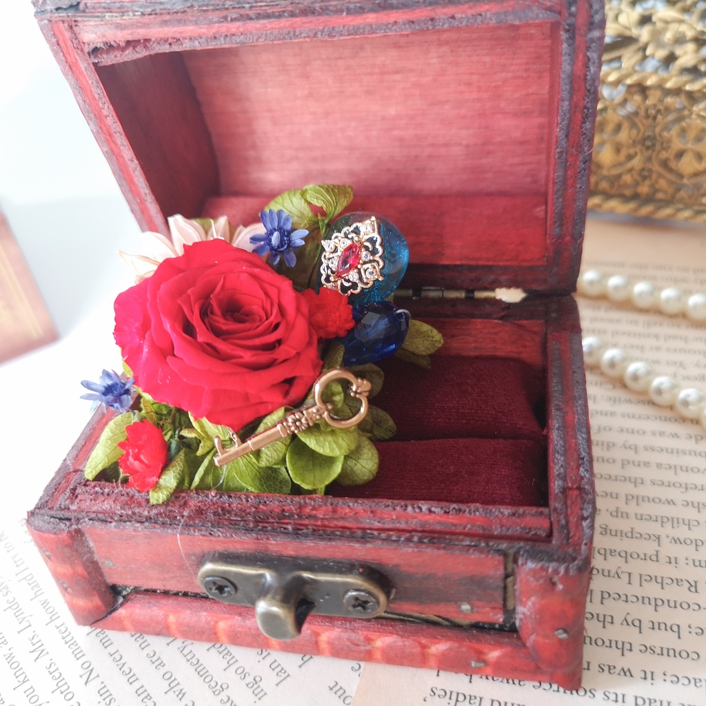 リングケース💍Sサイズ〜薔薇の宝石箱〜