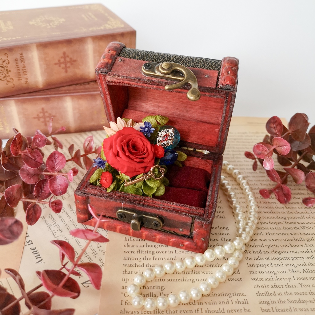 リングケース💍Sサイズ〜薔薇の宝石箱〜