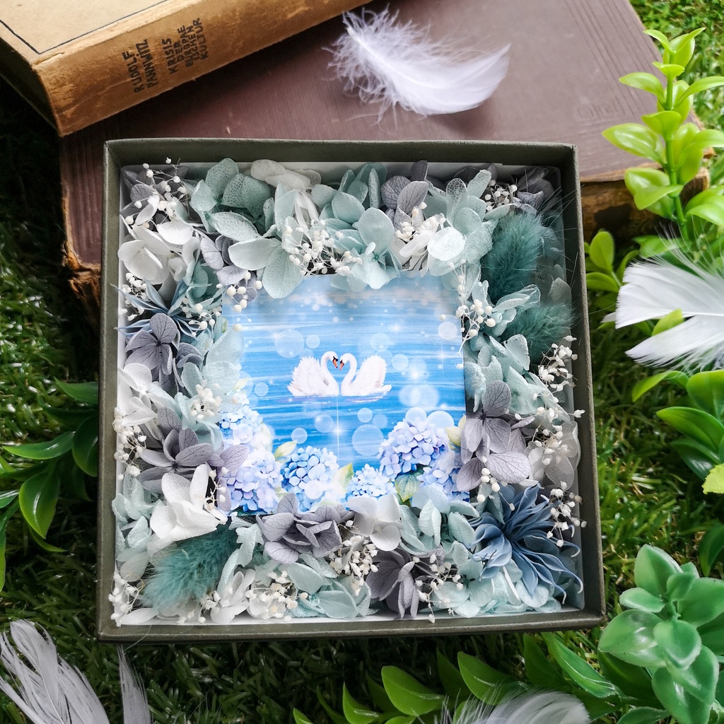 白鳥の湖/プリザーブドフラワーボックス