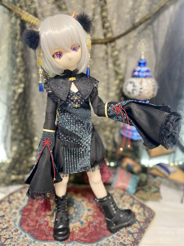 （和柄青）マジカルチャイナセット