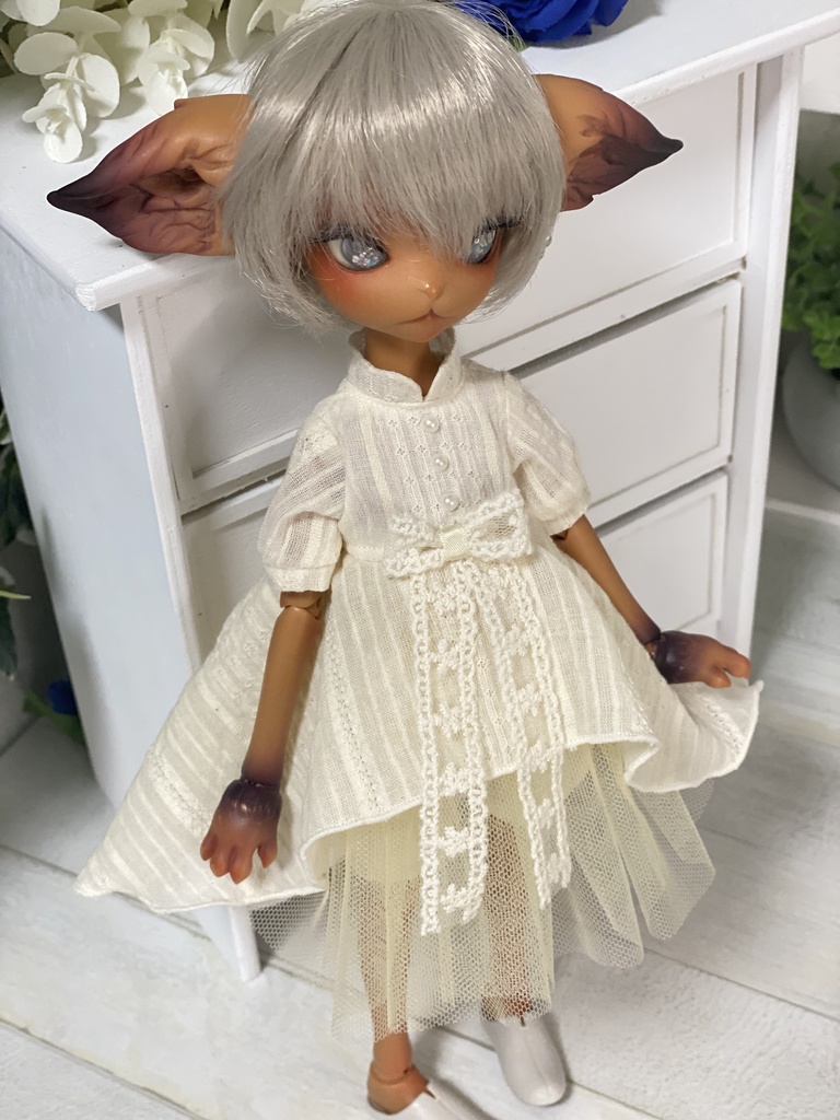 （生成り）ふわひらワンピースセット