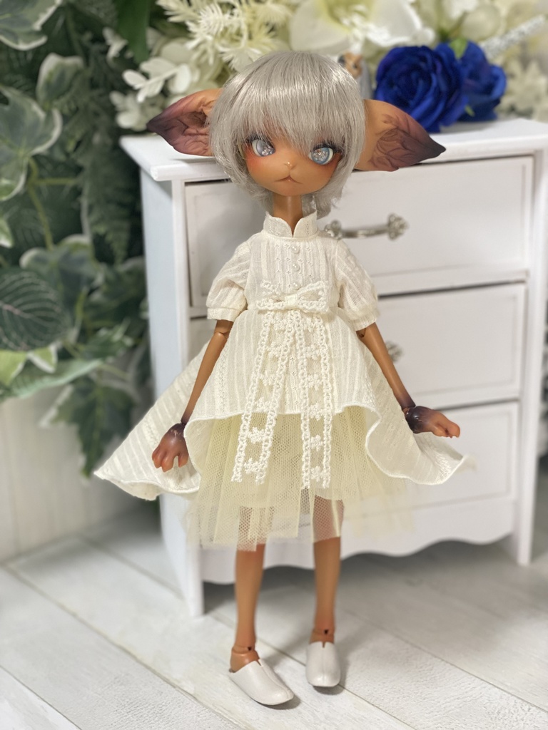 （生成り）ふわひらワンピースセット