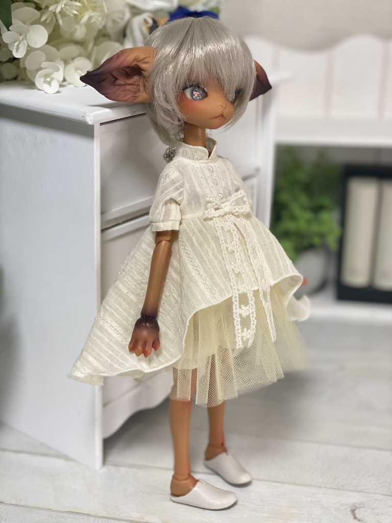 （生成り）ふわひらワンピースセット