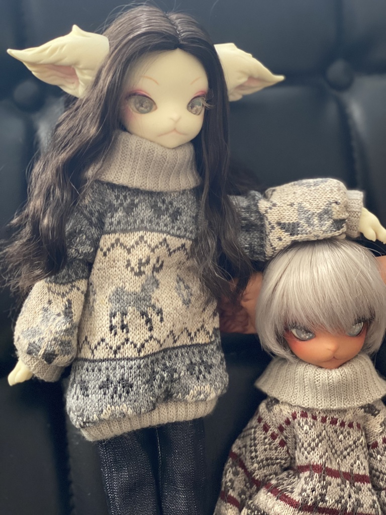 【青トナカイ】タートルネックだぼセーター【ミスキティ】