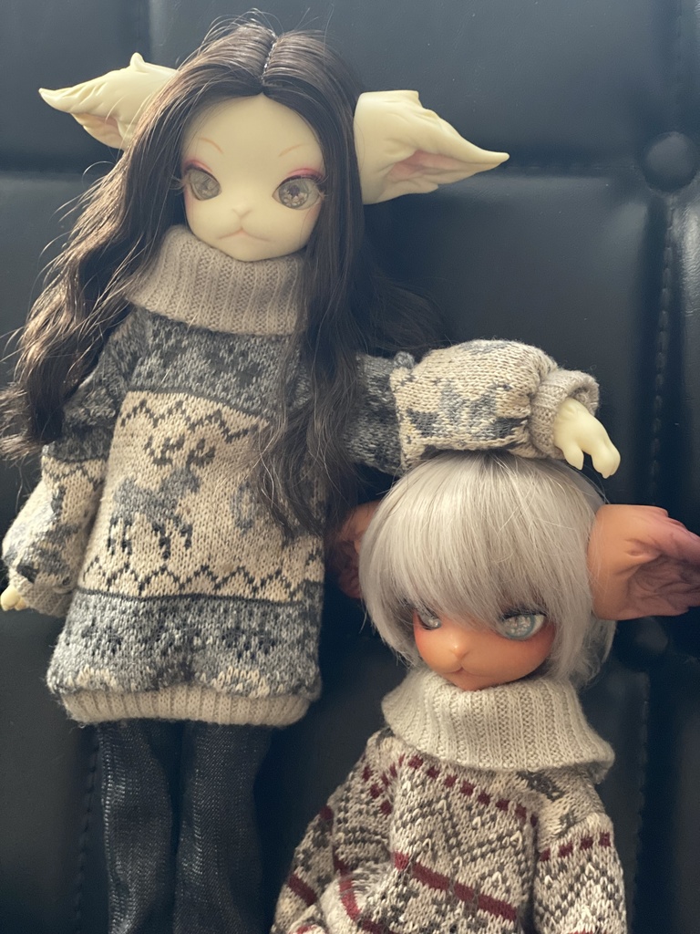 【青トナカイ】タートルネックだぼセーター【ミスキティ】