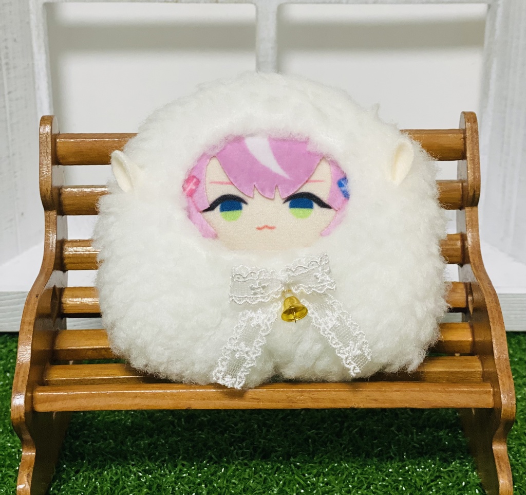 ぱぺぐるみ（羊リボン）