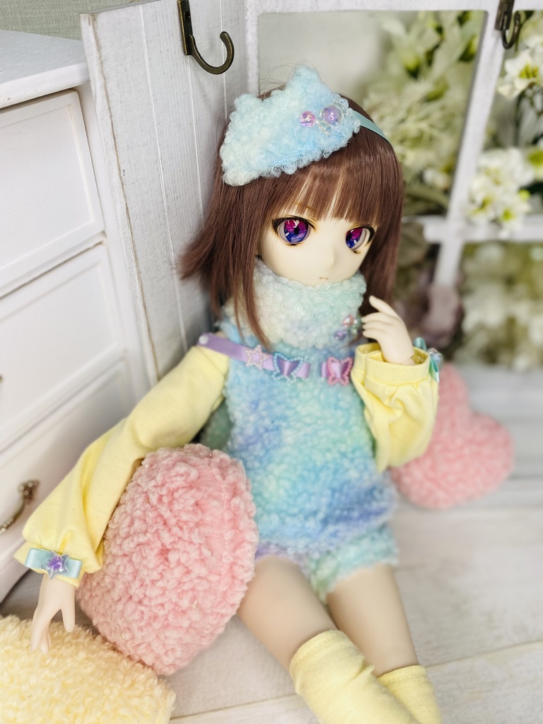 【MDD/SDM】パステルもこもこ部屋着セット（黄色）
