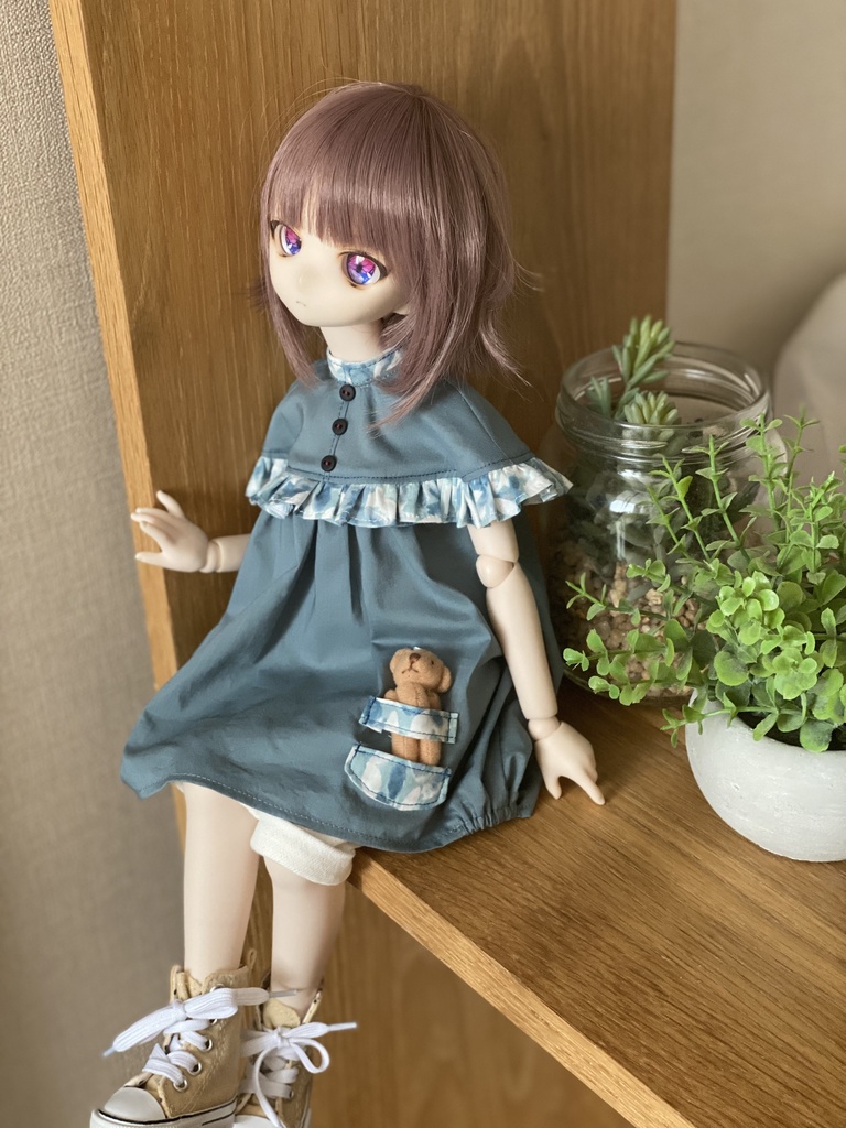 （青花）チュニック＆短パンセット