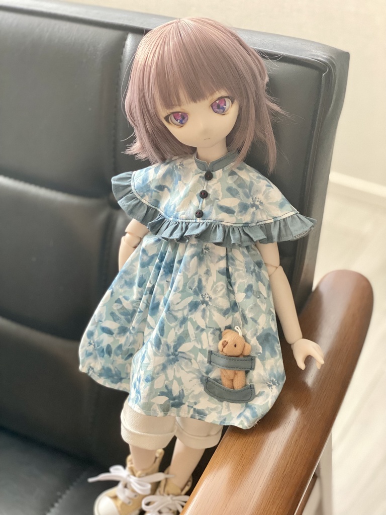 （花青）チュニック＆短パンセット