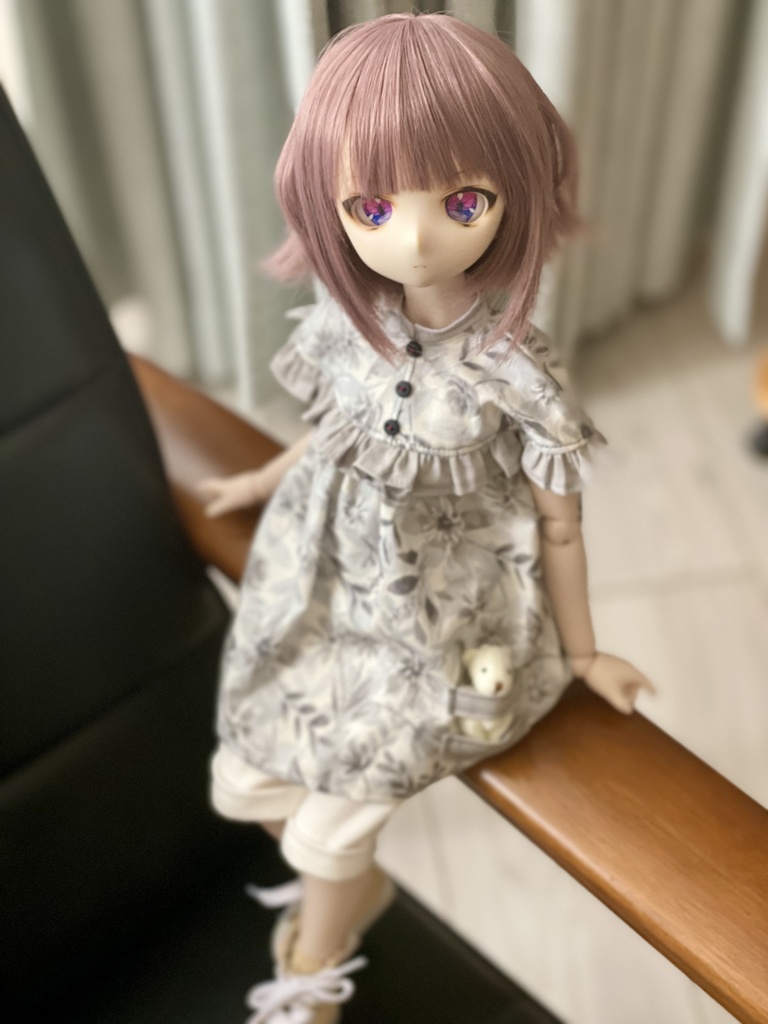 （花灰）チュニック＆短パンセット