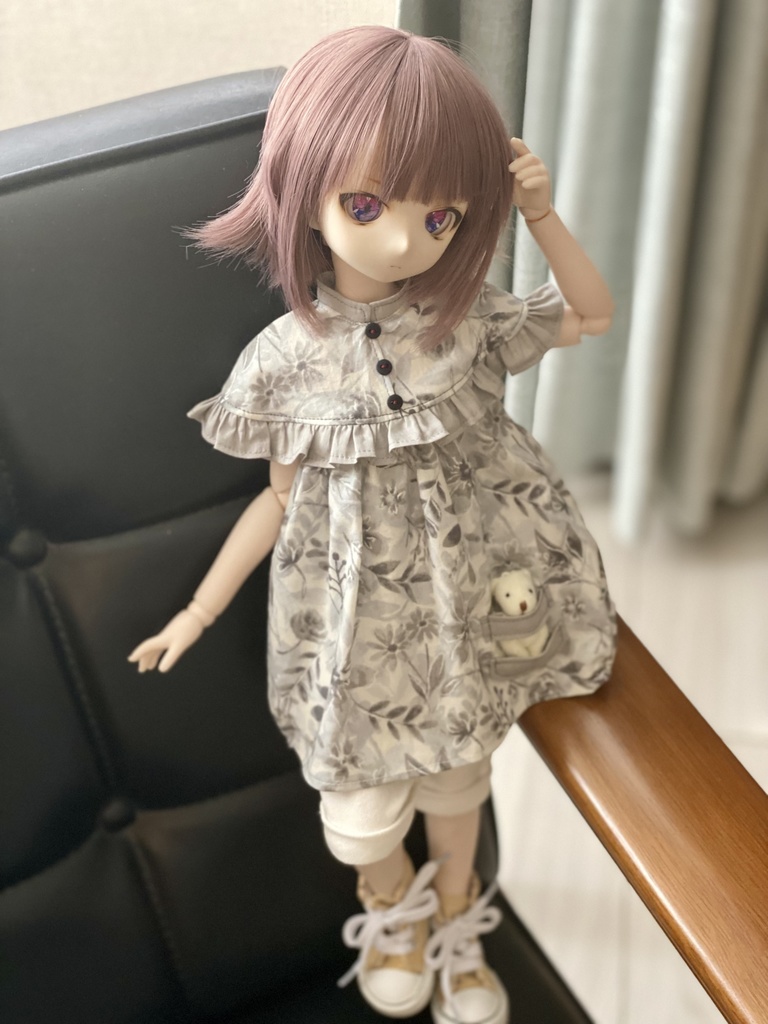 （花灰）チュニック＆短パンセット