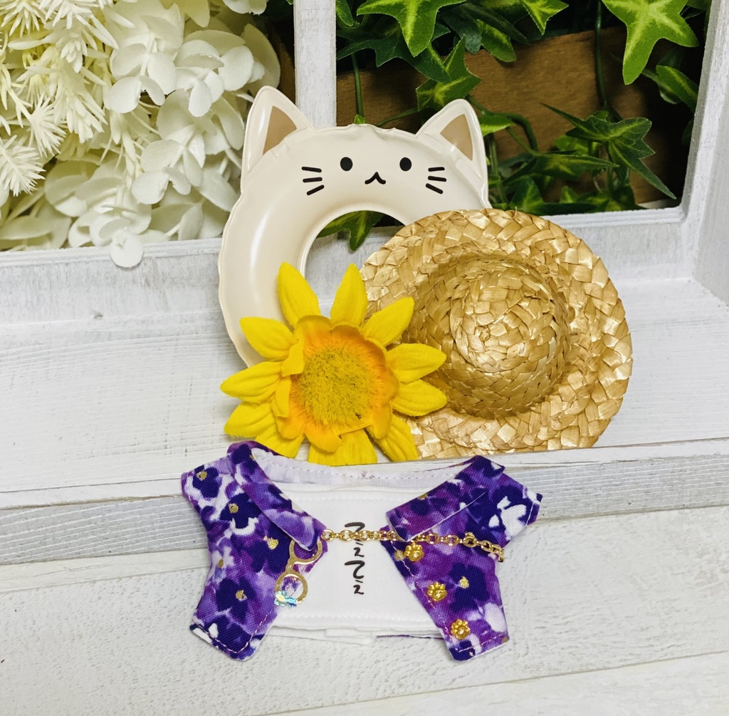 【紫花】柄シャツセット【にじぱぺ】