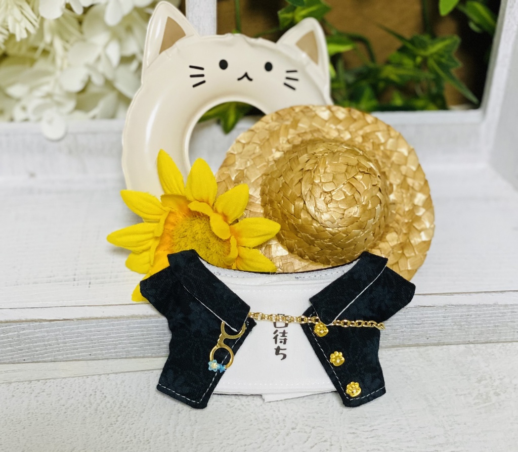 【黒花】柄シャツセット【にじぱぺ】