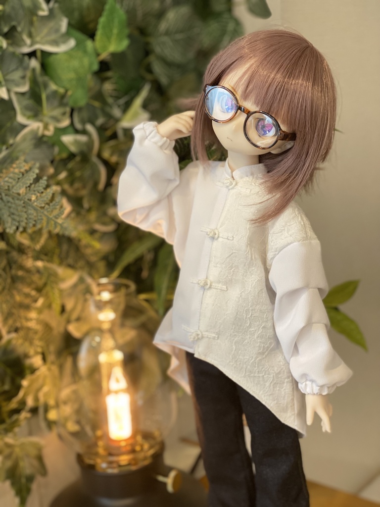 【白白】チャイナシャツセット