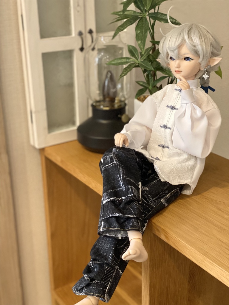 【白白】チャイナシャツセット（DDS）ｓ