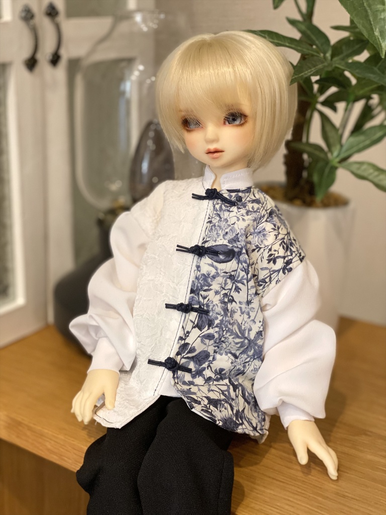 【白青花】チャイナシャツセット（MDD/SDM）
