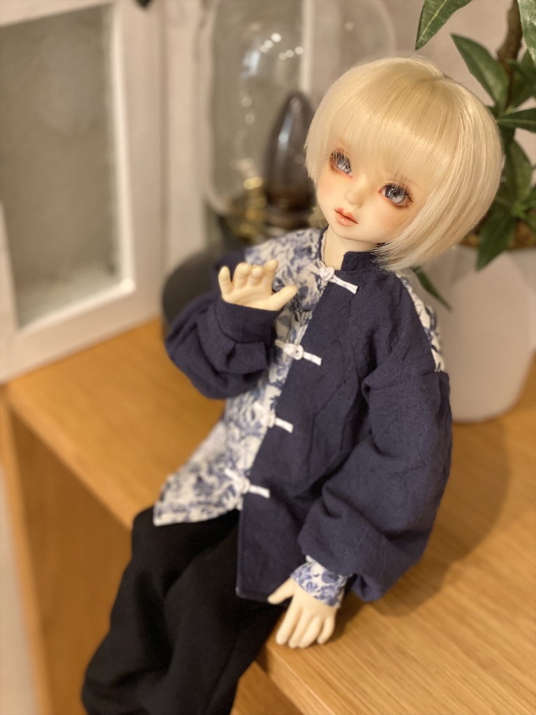 【青花紺】チャイナシャツセット（MDD/SDM）